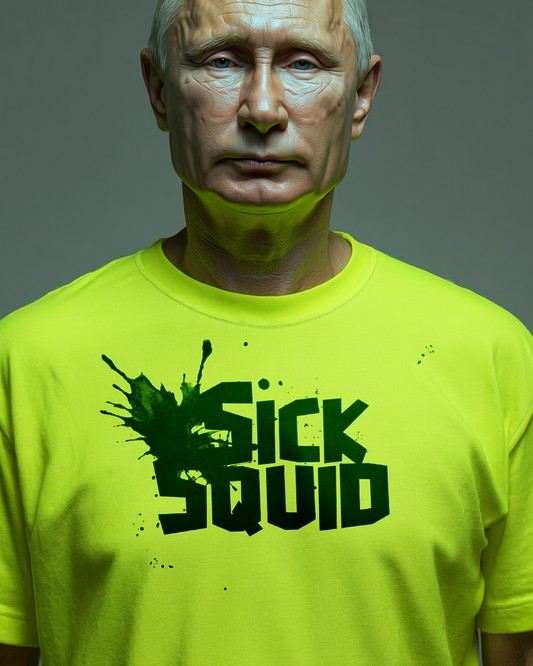 Sick Squid Logo. Neon Putin edition.